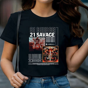 21 Savage Metro Boomin Album Shirt Savage Mode II Graphics T-shirt